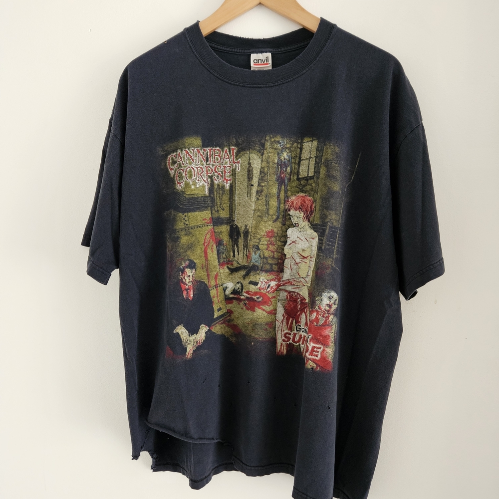 Vintage Cannibal Corpse Shirt Extra Large Gallery Of Suicide Tour Concert 1997